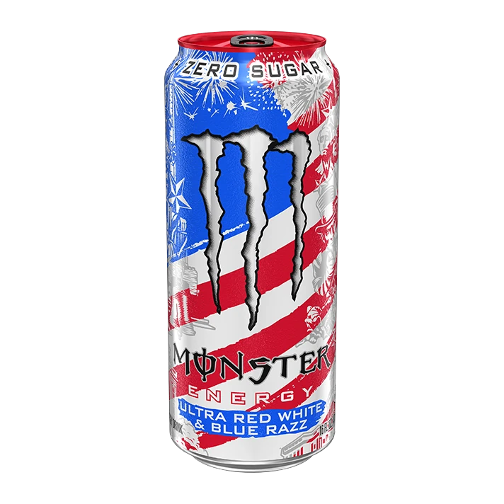 Monster Ultra Red, White & Blue Razz